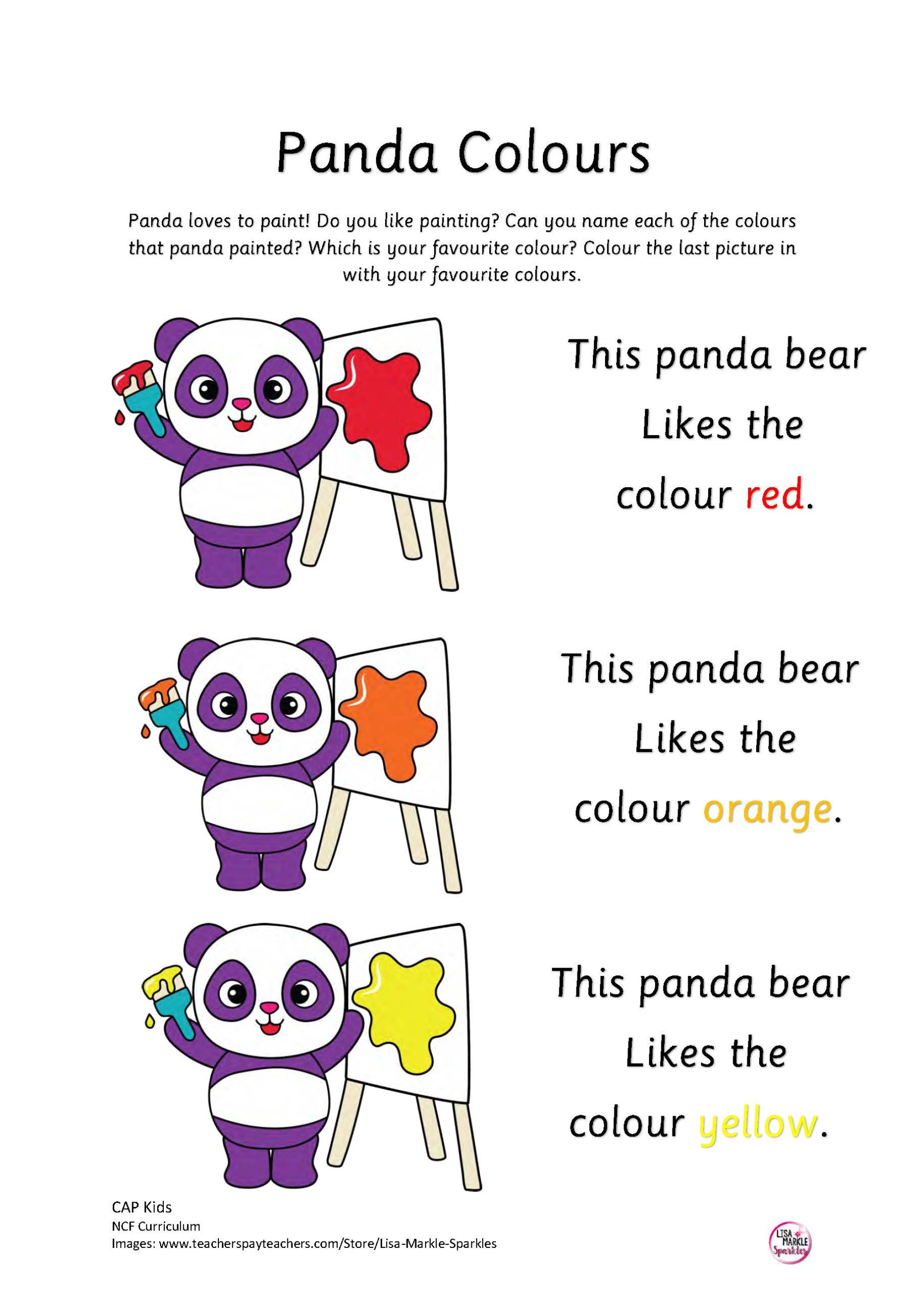 Panda Colours - CAPKidsPro